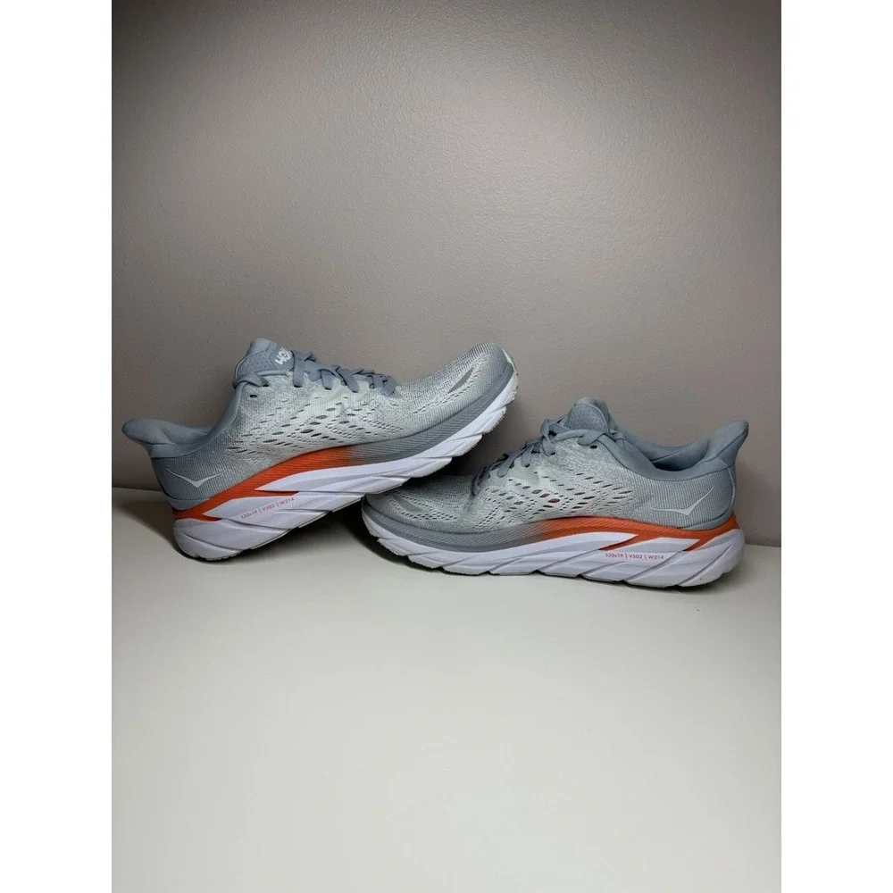 Hoka One One Clifton 8 Blue Fog‎ Running Training Shoes Women's - Size 7.5B
